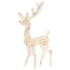 vidaXL Reindeer Christmas Decoration Cold white Acrylic - Multicolor 2 x 1 x 4 ft 3-Pack - 3 of 4