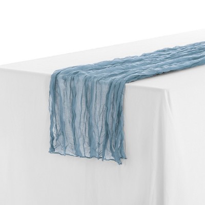 Unique Bargains Thanksgiving Wedding Party Decorations Cheesecloth Table Runner 6 Pcs