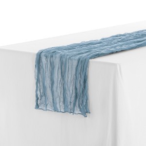 Unique Bargains Thanksgiving Wedding Party Decorations Cheesecloth Table Runner 6 Pcs - 1 of 4