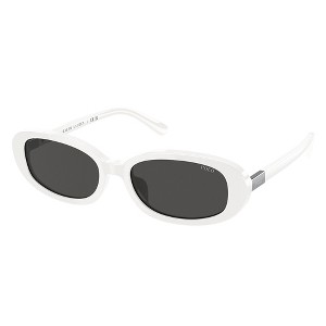 Polo Ralph Lauren PH 4198U 554487 Womens Oval Sunglasses Shiny White 53mm - 1 of 3