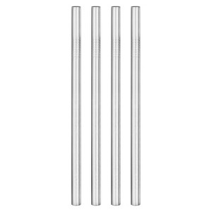 Unique Bargains 304 Stainless Steel Stylish Design Drinking Straw 9.5" Length 0.5" Width 4 Pcs - 1 of 4