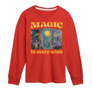 Boys' - Disney - Magic In Every Wish Long Sleeve Graphic T-Shirt - 1 of 4