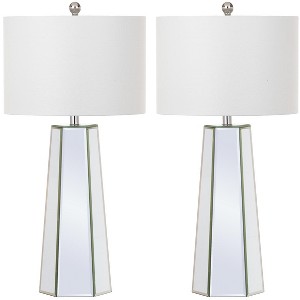 Janice Table Lamp (Set of 2) - 31.5 Inch Height - LIT4397 - Clear/Off White - Safavieh - 1 of 4