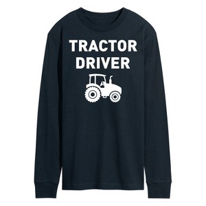 Men's - Instant Message - Tractor Driver Long Sleeve Graphic T-Shirt - 1 of 4