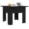 vidaXL Black Coffee Table - 21.7"x21.7"x16.5" - Modern Design - Stable and Sturdy - Made from Engineered Wood - Easy to Clean - 3 of 4