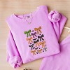 Simply Sage Market Coquette Colorful Halloween Bows Lightweight Garment Dyed Sweatshirt - 3 of 4