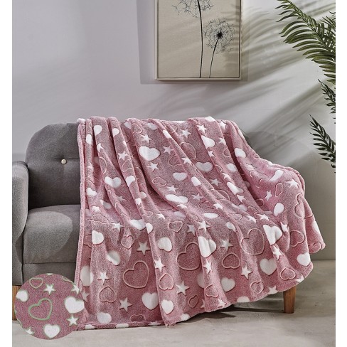 Deep pink online throw