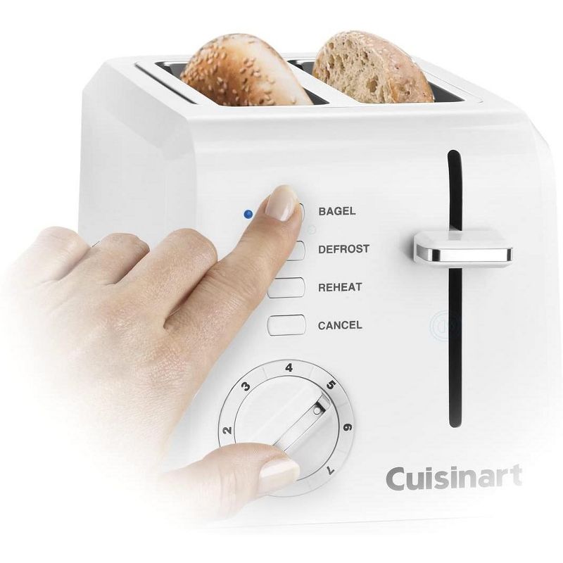 Cuisinart CPT-122FR Two Slice Compact Toaster White - Certified Refurbished, 3 of 5