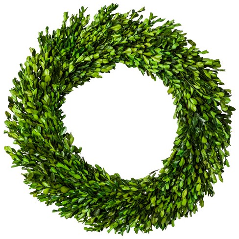 21.2" Dried Boxwood Leaves Wreath - Smith & Hawken™ - image 1 of 3