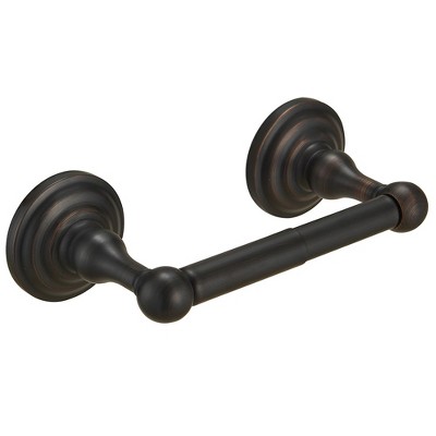 BWE Traditional Double Post Spring Wall Mounted Towel Bar Toilet Paper Holder in Oil Rubbed Bronze