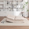 70'' Upholstered Human Dog Bed for Adult & Pets,with 5 Adjustable Position &Massage Pillow, Bean Bag floor sofa with 2 Soft Pillows - 3 of 4