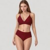 Anna-Kaci Swim Women's V-Neck Bikini Swimsuit with Crossover Top and High Waist Bottom - 2 of 4