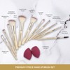 Vivitar Premium 13-Piece Makeup Brush Set – Soft Synthetic Bristles, Ergonomic Handles, Cruelty-Free, Face & Eye Contouring - 2 of 4
