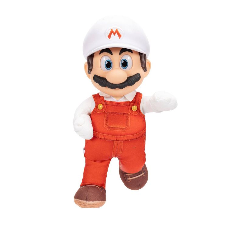 The Super Mario Galaxy Movie – 14" Posable Plush – Fire Mario, 1 of 5