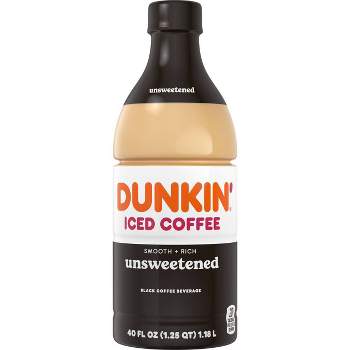 Dunkin' Unsweetened Zero Sugar Iced Coffee - 40oz