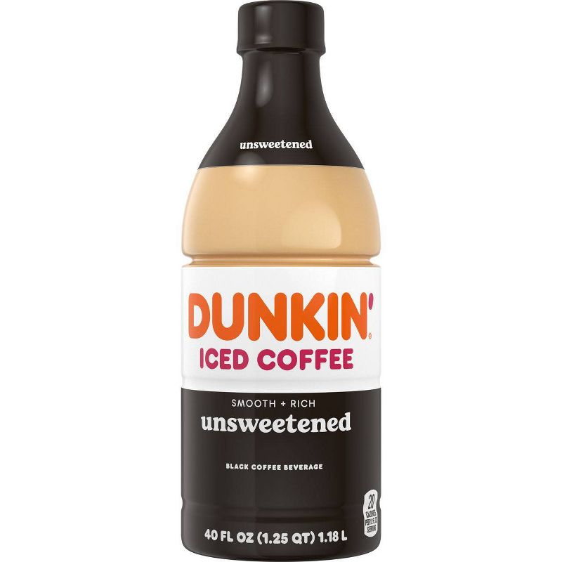 Dunkin&#39; Unsweetened Zero Sugar Iced Coffee - 40oz, 1 of 11