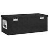 vidaXL Storage Box Black 27.6"x12.2"x10.6" Aluminum - 4 of 4
