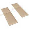 Outsunny Outdoor Lounge Chair Cushion Set of 2, Foldable Patio Chaise Lounge Cushion Set, 76" x 23" - 4 of 4