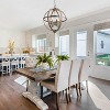LNC Timeless 6-Light 27" Farmhouse Large Globe Chandelier,Brushed Black and Weathered Gray Wood Tone - 4 of 4