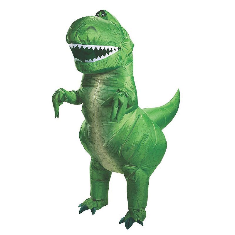 Mens Toy Story 4 Inflatable Rex Costume - One Size Fits Most - Green, 1 of 4