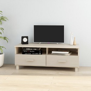 vidaXL TV Stand HAMAR Honey Brown 41.7 in.x15.7 in.x15.7 in. Solid Wood Pine - 1 of 4