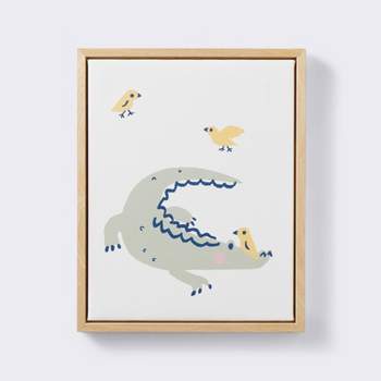 11x14 Framed Canvas Animals - Alligator - Cloud Island™