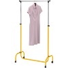 Kings Brand Furniture - Standard Rod Clothing Garment Rack, Rolling Clothes Organizer on Wheels for Hanging Clothes - 3 of 4