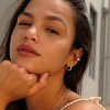 Cubic Zirconia Huggie Earrings 14k Gold Plated Tiny Earrings Small Huggie Hoop Earrings Simple Lightweight Hoops Gift for Women - 4 of 4