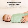 KeaBabies 4pk Muslin Swaddle Blankets for Baby Boys, Girls - Organic Baby Blankets, Swaddles for Newborns - 4 of 4