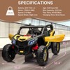 24V Kids Ride On UTV Car, Ride On Truck w/ Remote Control, Off-Road UTV Electric Toy Car with Spring Suspension,lights, Music for Boys Girls 3-8 - 4 of 4