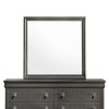 GlasFlength Decorative Wall Mirrors Wall Art Square Mirror Vanity Mirror Accent Mirror Metal Frame Mirror for Living Room, Gray, 38.19"*0.87"*38.19" - 2 of 4