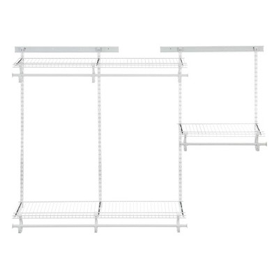 ClosetMaid 22875 ShelfTrack Adjustable Closet Organizer Kit, White