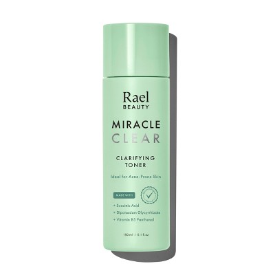 Rael Beauty Miracle Clear Succinic Acid Clarifying Facial Toner for Acne - 5 fl oz