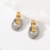 Trendy Gold Plated Knot Earrings for Women Chunky Statement Drop Dangle Earrings Lightweight Fashion Accessories Gold Jewelry - 3 of 4