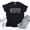 Simply Sage Market Embroidered Wifey Arched Varsity Garment Dyed Tee - 3 of 4