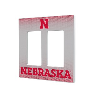 NCAA Big Ten Universities Linen Hidden-Screw Light Switch Plate for Double Rocker - 1 of 4