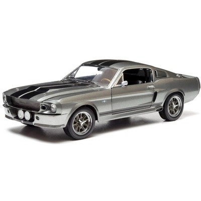 1967 Ford Mustang Custom "Eleanor" Gray Met. w/Black Stripes "Gone in 60 Seconds" (2000) Movie 1/18 Diecast Model by Greenlight