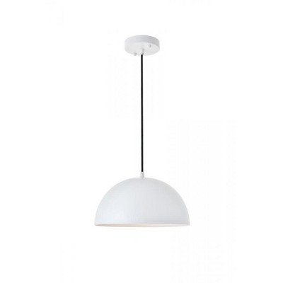 Elegant Lighting Forte 1 light White Pendant