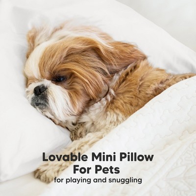 Soft White Mini Toddler Pillow with Pillowcase, 9x13