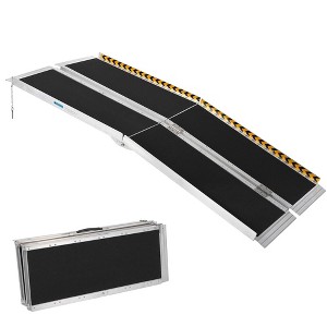 Portable Wheelchair Ramp, Wheel Chair Ramps for Homes , Aluminum Wheelchair Ramp With Non-Skid Surface , 600 Lbs - 1 of 4