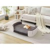 Gulches White Gray Pet Bed - Scandinavian Style Cat Sofa - 4 of 4