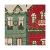 20"x34" Holiday Snowy Houses Scatter Rug Green - 3 of 4