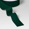 30' Christmas Fabric Ribbon Green Velvet - Wondershop™ - 3 of 3