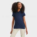 Girls' Jersey Short Sleeve Uniform Polo T-Shirt - Cat & Jack™
