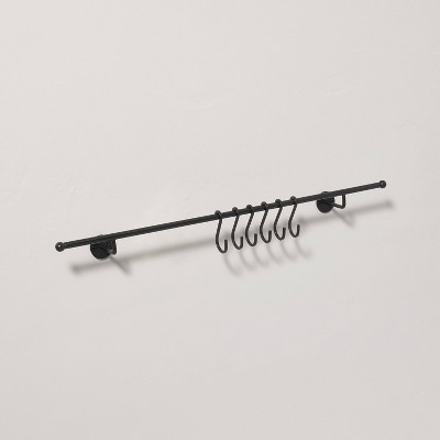 Accordian 10 Hooks Rail Matte Black - Brightroom™ : Target