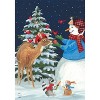 Briarwood Lane Season Of Giving Christmas Garden Flag Snowman Deer Cardinals 18" x 12.5" - 3 of 4