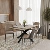 LeisureMod Ravenna 6-Piece Dining Set - 63" Rectangular MDF Wood Dining Table, 5 Leather Dining Chairs - 2 of 4