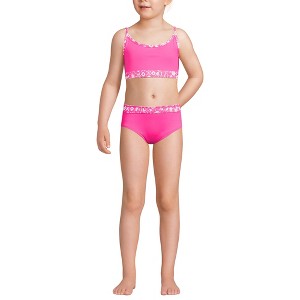 Lands' End Big Kids 3 Piece UPF 50 Sun Protection Rash Guard Set - 1 of 4