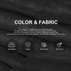 Itopfox Giant Memory Foam Bean Bag Chair for Adults - Faux Fur Fireside Sofa with Plush Filler, Ergonomic Design for Living Room, Bedroom (Black) - 4 of 4