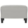 vidaXL Footstool Light Gray 23.6 in.x19.7 in.x16.1 in. Microfiber Fabric - 3 of 4